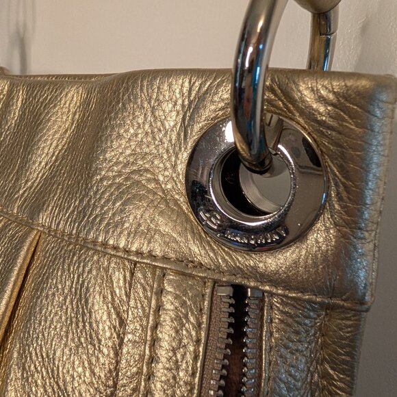 EUC B. Makowsky Gold Crossbody Bag with Luxurious Shimmer - Picture 10 of 16